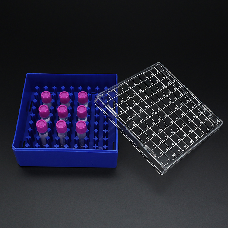 Cryovial storage box