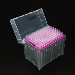 Empty rack for pipette tips