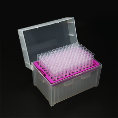 Empty rack for pipette tips
