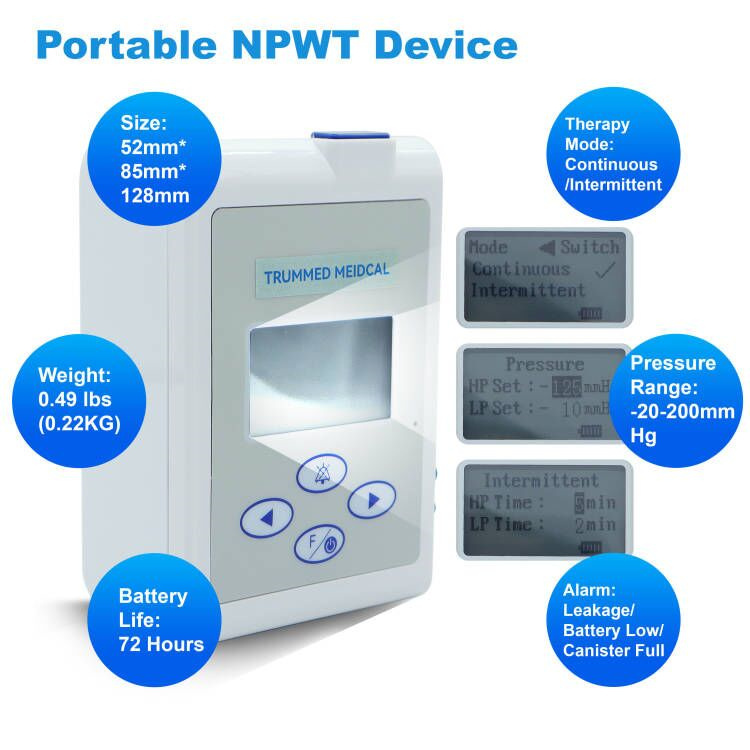 Trummed Portable NPWT Device