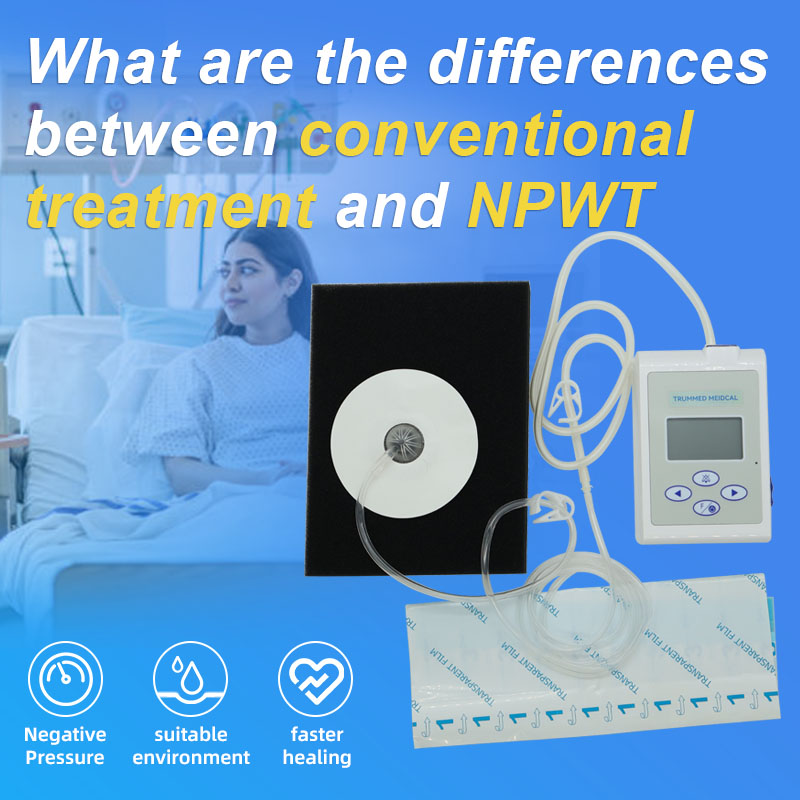 What are the differences between conventional treatment and NPWT？