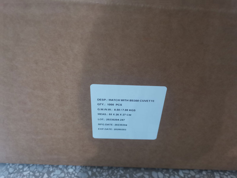 Plastic cuvette for Mindray BS300 Chemistry Analyzer