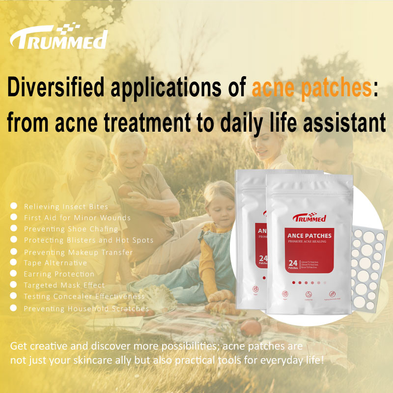 Diversified applications of acne patches: from acne treatment to daily life assistant