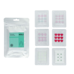 Dissolving Smile Face Shaped Micropoint Blemish Patches