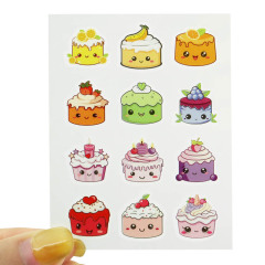 Colorful Cake Shaped Pimple Sticker