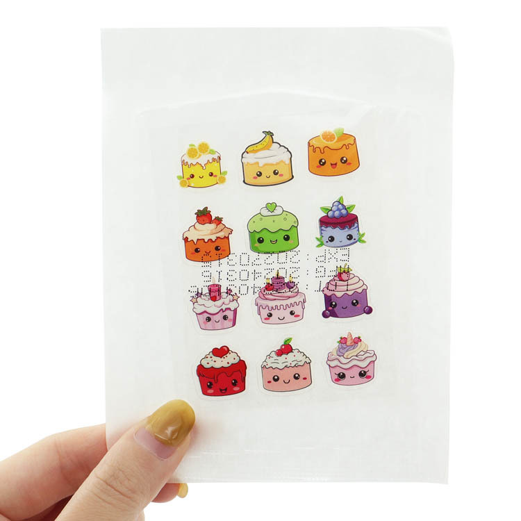 Colorful Cake Shaped Pimple Sticker