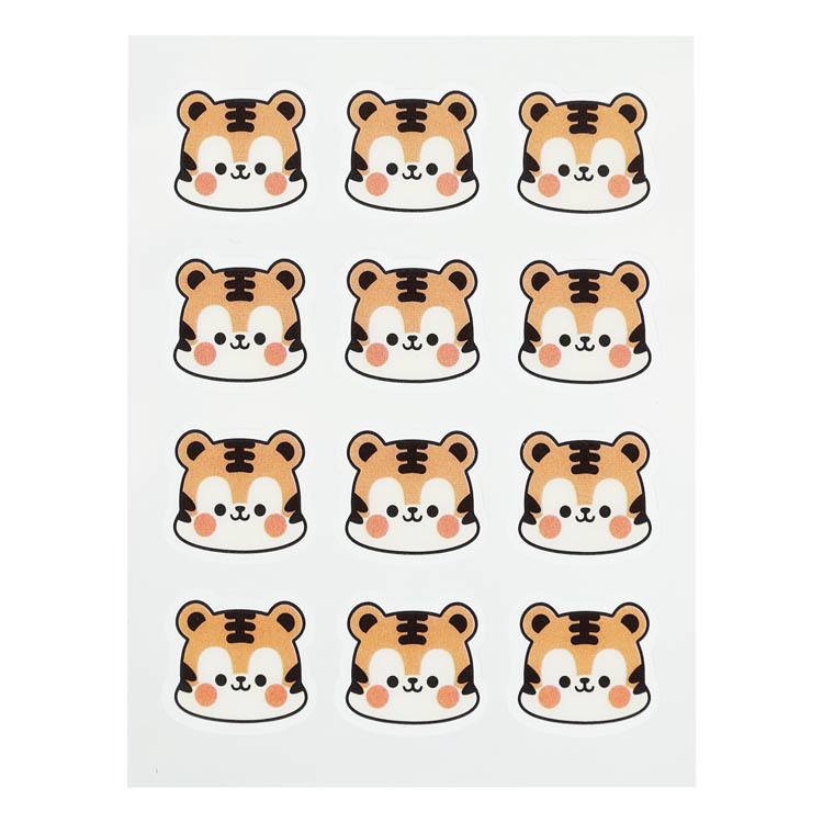 Cute Tiger Shaped Pimple Sticker