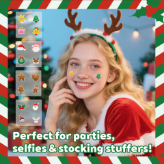 Festive Christmas Design Pimple Sticker