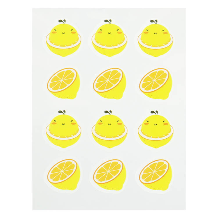 Lovely Lemon Shaped Pimple Sticker