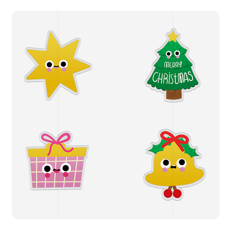 Festive Christmas Design Pimple Sticker