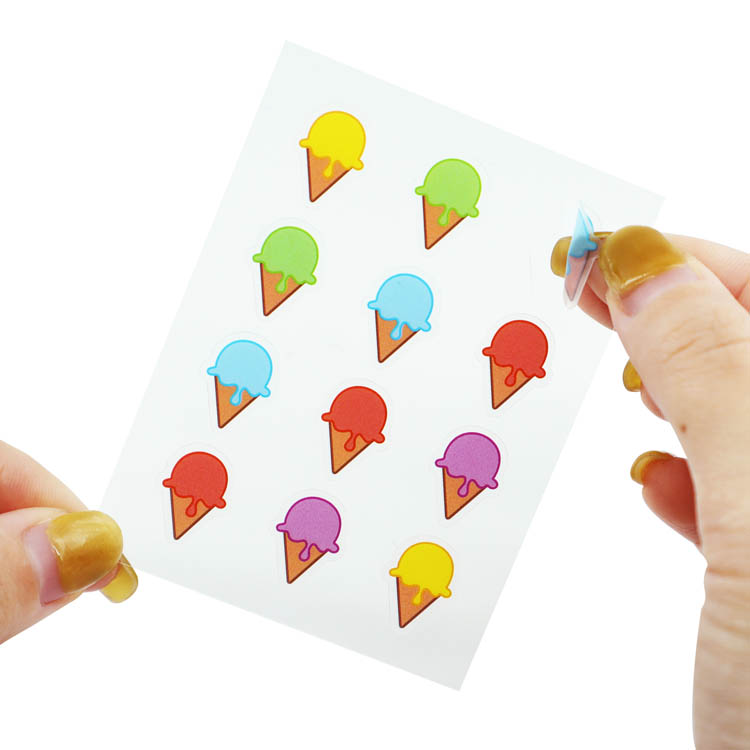 Printed Pimple Patch with Ice Cream Icons