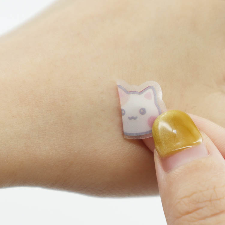 Cute Cat and Fish Shaped Pimple Sticker