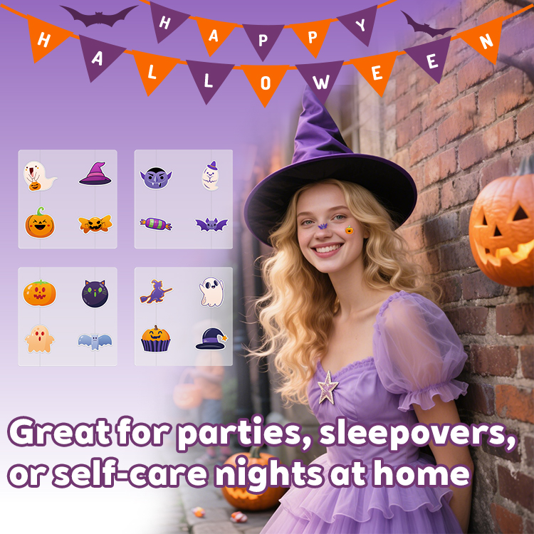 Festive Halloween Design Pimple Sticker