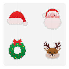 Festive Christmas Design Pimple Sticker