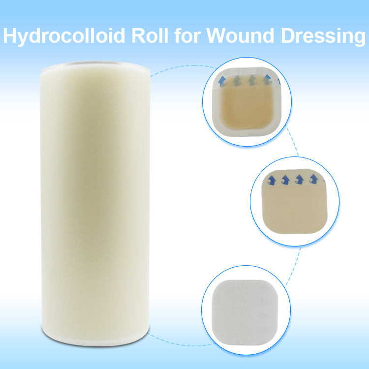 Hydrocolloid Roll for Wound Dressing Raw Material