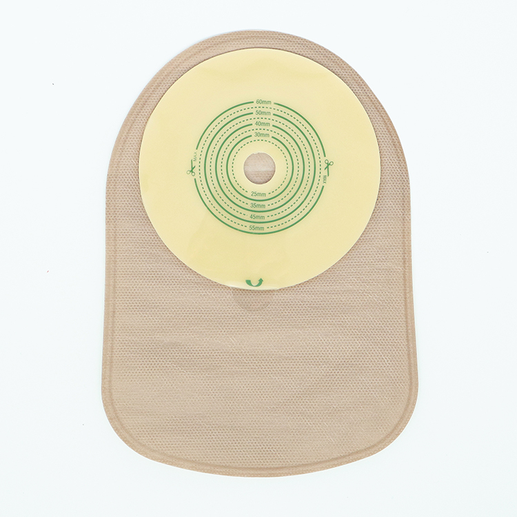Hypoallergenic One Piece Closed Colostomy Pouch Bag 50mm 60mm