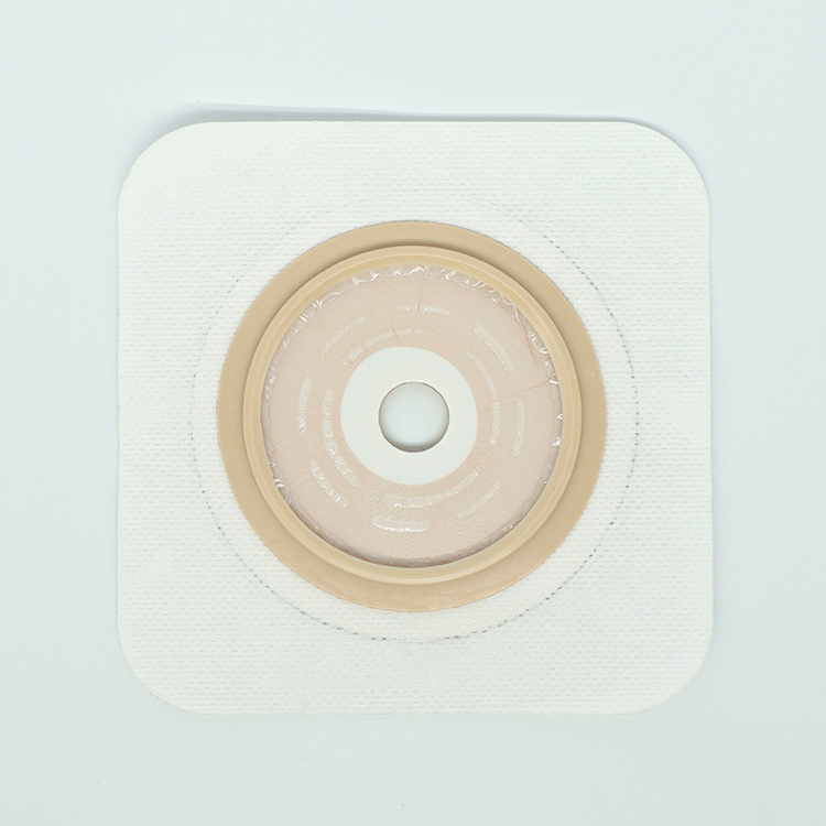 Anti-Curling Two-Piece Embedded Hydrocolloid Skin Barrier with Non-woven Bordered 45mm 50mm 60mm 70mm