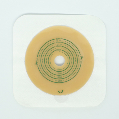 Anti-Curling Two-Piece Embedded Hydrocolloid Skin Barrier with Non-woven Bordered 45mm 50mm 60mm 70mm