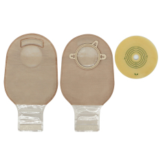 Two Piece Drainable Ostomy Pouch with Velcro Closure 45mm 50mm 60mm 70mm
