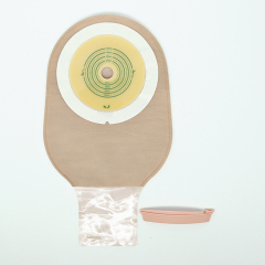 Anti-Curling One Piece Drainable Ostomy Bag with Clamp Closure 50mm 60mm 70mm