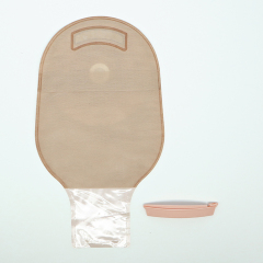 Anti-Curling One Piece Drainable Ostomy Bag with Clamp Closure 50mm 60mm 70mm