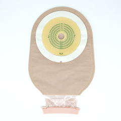 Anti-Curling One Piece Drainable Ostomy Bag with Clamp Closure 50mm 60mm 70mm