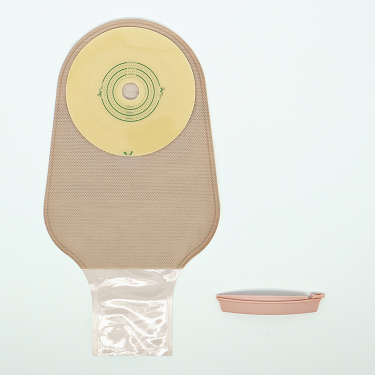 Hypoallergenic One Piece Drainable Ostomy System with Clamp Closure 45mm 50mm 60mm 70mm 80mm 90mm