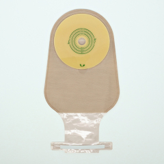 Hypoallergenic One Piece Open Ostomy Pouch with Aluminum Strip Type Closure 45mm 50mm 60mm 70mm