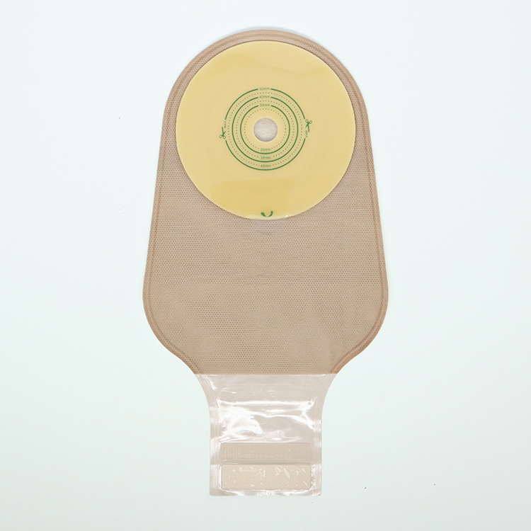 Hypoallergenic One piece Drainable Colostomy Bag with Velcro Closure 45mm 50mm 60mm 70mm