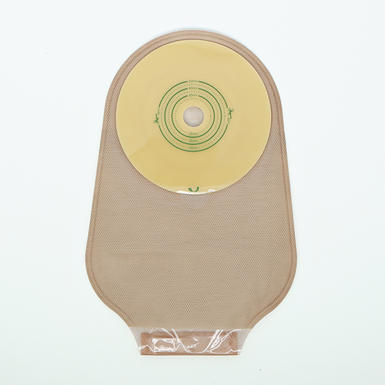 Hypoallergenic One piece Drainable Colostomy Bag with Velcro Closure 45mm 50mm 60mm 70mm