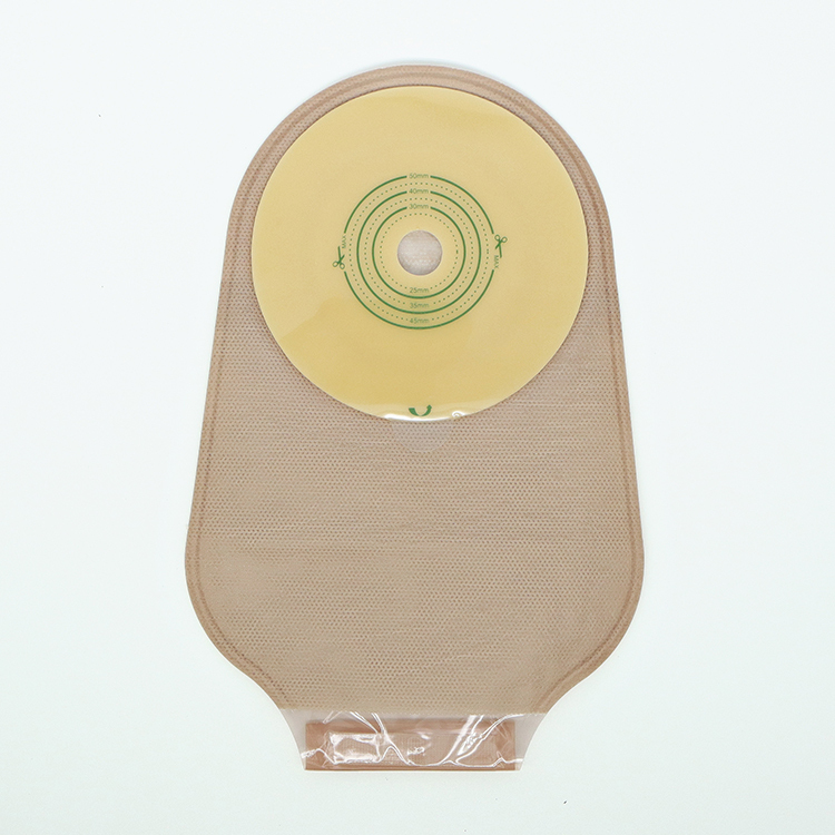 Hypoallergenic One piece Drainable Colostomy Bag with Velcro Closure 45mm 50mm 60mm 70mm