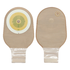 One piece Drainable Ostomy Pouch with Irrigation Port