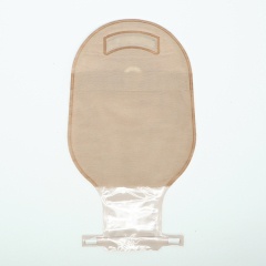 Anti-Curling One Piece Open Ostomy Bag with Aluminum Strip Type Closure 50mm 60mm 70mm