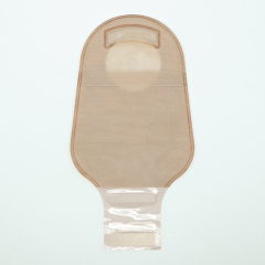 Anti-Curling One piece Drainable Ostomy Pouch with Velcro Closure 50mm 60mm 70mm