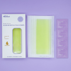 Trummed Yellow Ready To Use At Home Wax Strips for Hair Removal, for Sensitive Skin