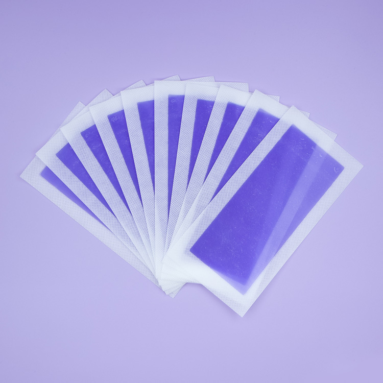 Trummed Purple Wax Strips for Hair Removal, For Sensitive Skin Body and Leg