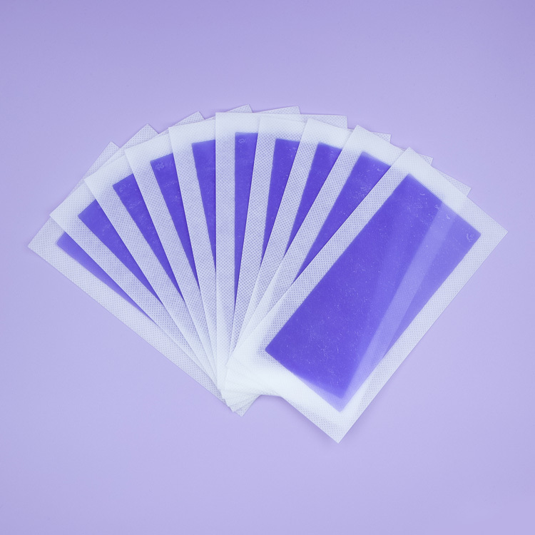 Trummed Purple Wax Strips for Hair Removal, For Sensitive Skin Body and Leg