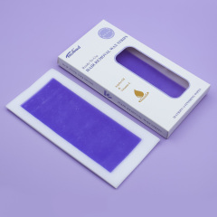 Trummed Purple Wax Strips for Hair Removal, For Sensitive Skin Body and Leg