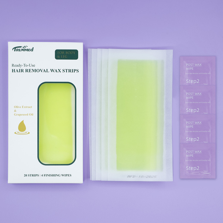 Trummed Yellow Hair Removal Wax Strip At Home Hair Waxing Strips for Normal Skin Body, Leg, Underarm, Arm