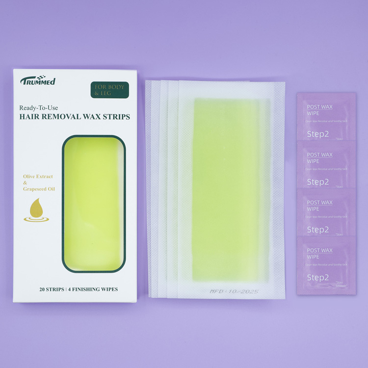 Trummed Yellow Hair Removal Wax Strip At Home Hair Waxing Strips for Normal Skin Body, Leg, Underarm, Arm