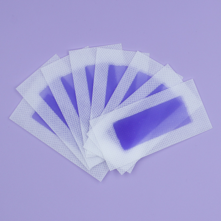 Trummed Ready To Use Face Waxing Kit Hypoallergenic Facial Wax Strips in Purple Color For At Home Hair Removal