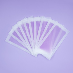 Trummed Light Purple Colored Wax Strips Custom Ready To Use Wax Strips for Body and Leg Hair Removal
