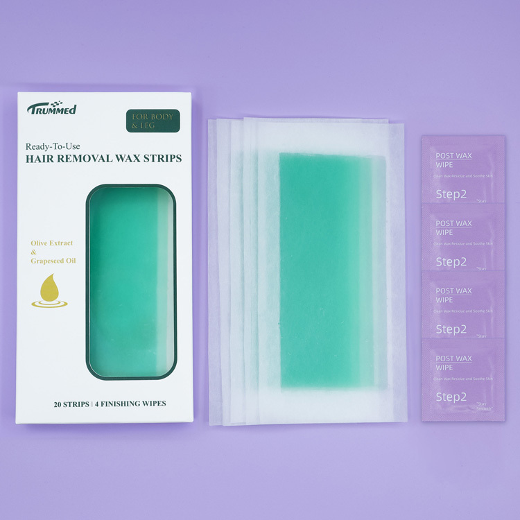 Trummed Green Hair Removal Wax Kit, for Normal Skin Body and Leg