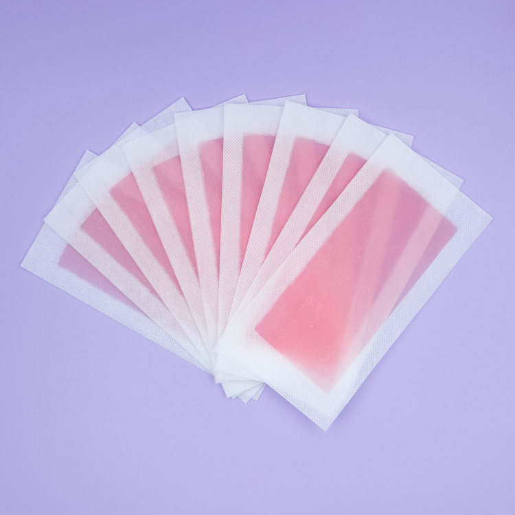 Trummed Ready To Use Pink Wax Strip Pack Hair Remover Wax Ready Strips, for Normal Skin Body and Leg
