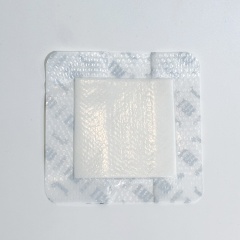 Trummed Self Adhesive Silicone CMC HydroFiber Wound Dressing