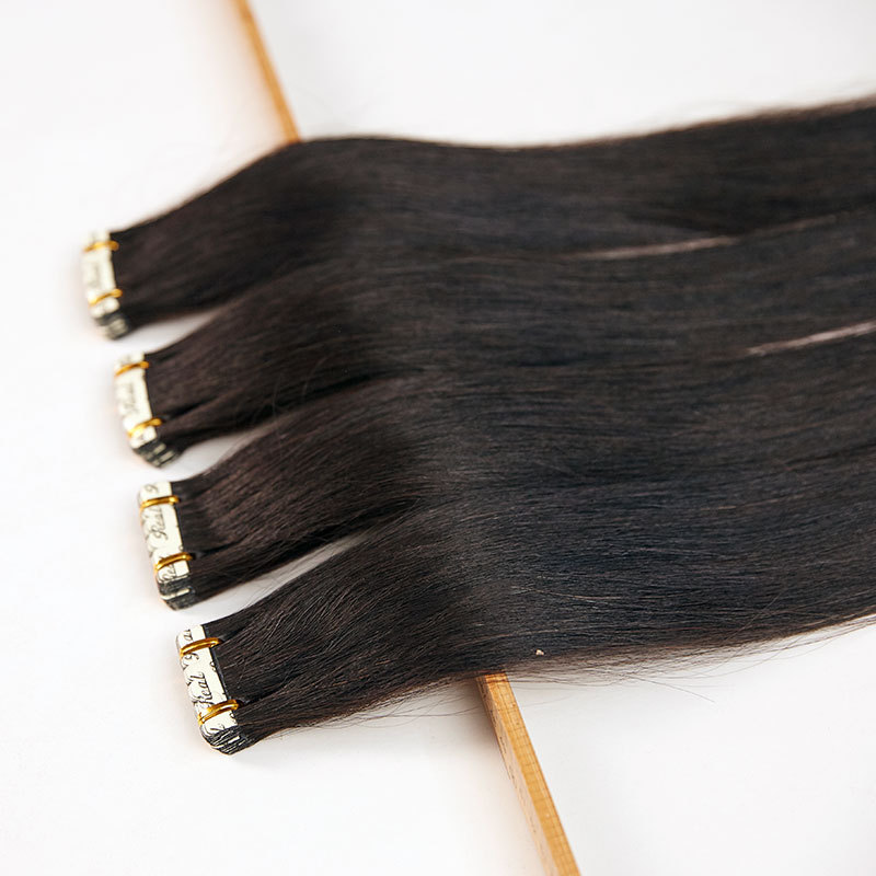 无痕接发PU贴片接发human hair纳米隐形假发真人发