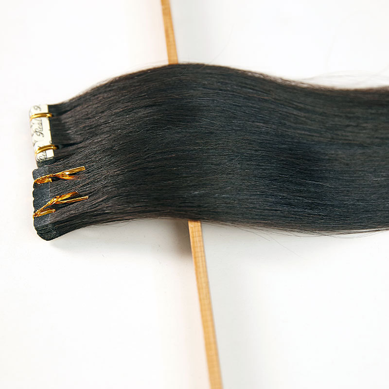 无痕接发PU贴片接发human hair纳米隐形假发真人发
