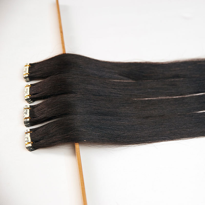无痕接发PU贴片接发human hair纳米隐形假发真人发