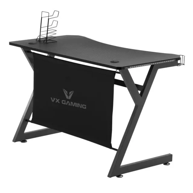 VX Gaming Balder Series Gaming Desk with RGB lighting - DESK_VX-165-BK