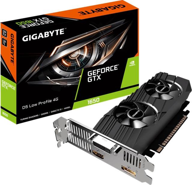 Gigabyte GeForce GTX 1650 D5 Low Profile 4G GV-N1650D5-4GL 4GB GDDR5 128-Bit PCI-E 3.0 Desktop Graphics Card